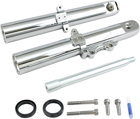 Arlen Ness Mono Disc Hot Legs Fork Covers Smooth Chrome