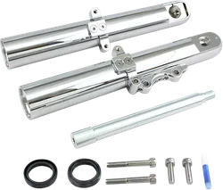 Arlen Ness Mono Disc Hot Legs Fork Covers Smooth Chrome