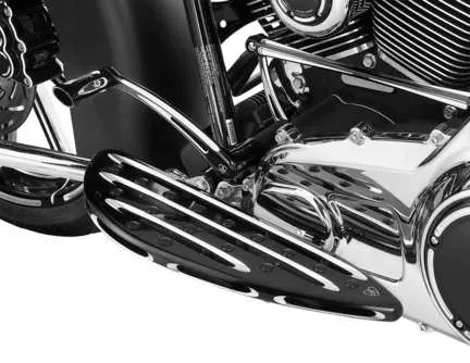 Arlen Ness Deep Cut Adjustable Driver Floorboards Black Pair