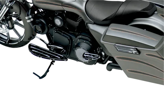 Arlen Ness Deep Cut Adjustable Driver Floorboards Black Pair