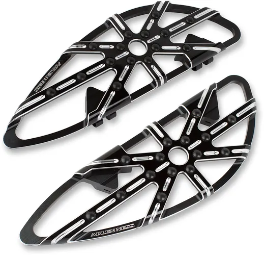 Arlen Ness 10 Gauge Adjustable Driver Floorboards Machined Pair