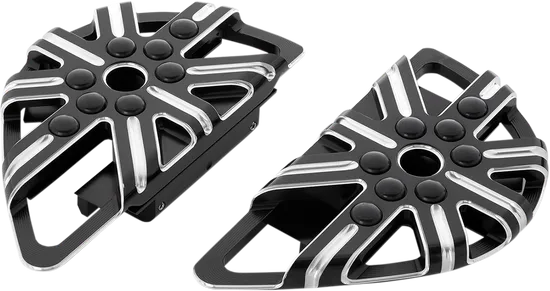 Arlen Ness 10 Gauge Adjustable Passenger Floorboards Machined Pair