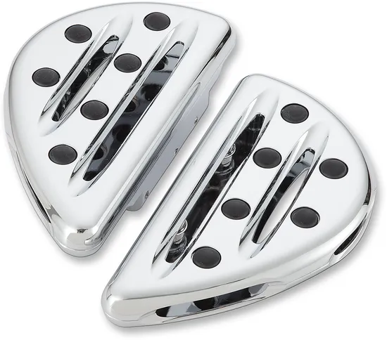 Arlen Ness Deep Cut Adjustable Passenger Floorboards Chrome Pair