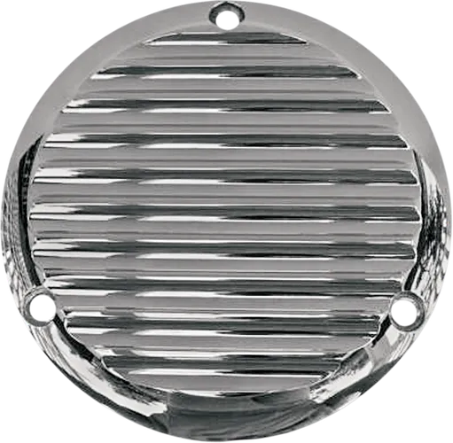 Joker Billet Aluminum Derby Cover Finned Chrome w Mount