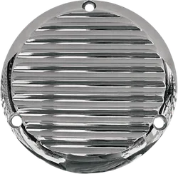 Joker Billet Aluminum Derby Cover Finned Chrome w Mount