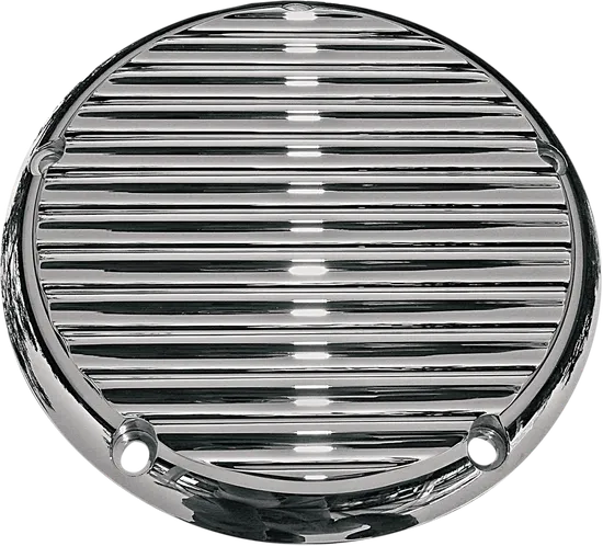 Joker Billet Aluminum Derby Cover Finned Chrome w Mount