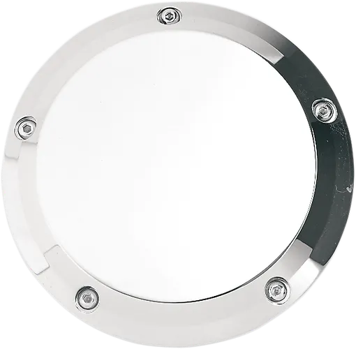 JOker Billet Aluminum Derby Cover Smooth Chrome w Mount