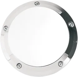 JOker Billet Aluminum Derby Cover Smooth Chrome w Mount