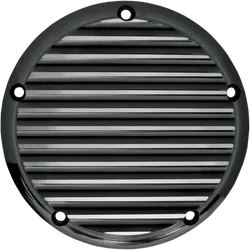 Joker Billet Aluminum Derby Cover Finned Black w Mount