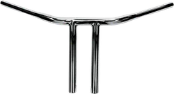 DS Chrome 1 1/4in Buffalo Straight 10in T Bar Handlebar Throttle By Wire TBW