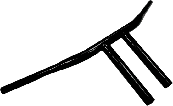 DS Black 1 1/4in Buffalo Straight 8in T Bar Handlebar Throttle By Wire TBW