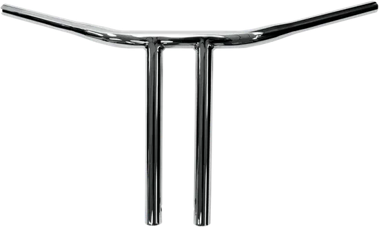 DS Chrome 1 1/4in Buffalo Straight 12in T Bar Handlebar Throttle By Wire TBW
