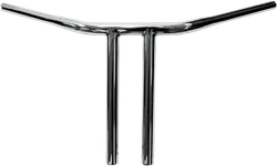 DS Chrome 1 1/4in Buffalo Straight 12in T Bar Handlebar Throttle By Wire TBW