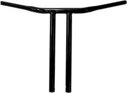 DS Black 1 1/4in Buffalo Straight 16in T Bar Handlebar Throttle By Wire TBW