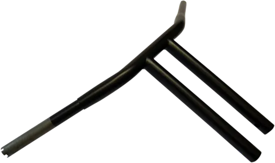 DS Flat Black 1 1/4in Buffalo Straight 12in T Bar Handlebar Throttle By Wire TBW 2