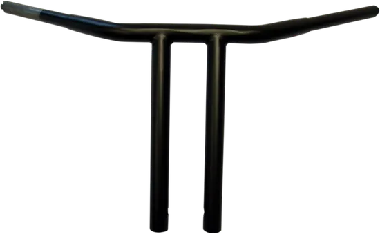 DS Flat Black 1 1/4in Buffalo Straight 12in T Bar Handlebar Throttle By Wire TBW