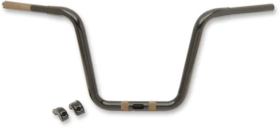 DS Glossy Black 12 in Ape Hanger Handlebars 1