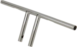 DS Chrome 6 in Drilled T Bar Handlebar Throttle By Wire TBW