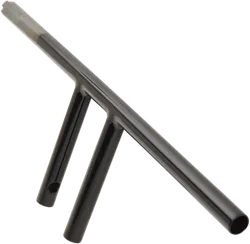 DS Black 6 in Dimpled T Bar Handlebar Throttle By Wire TBW
