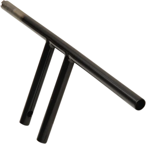 DS Black 8 in Drilled T Bar Handlebar Throttle By Wire TBW
