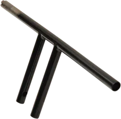 DS Black 8 in Drilled T Bar Handlebar Throttle By Wire TBW