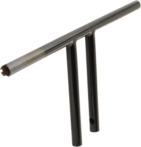DS Black 10 in Dimpled T Bar Handlebar Throttle By Wire TBW