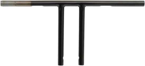 DS Black 10 in Dimpled T Bar Handlebar Throttle By Wire TBW 2
