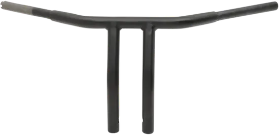 DS Flat Black 1 1/4in Buffalo 10in T Bar Handlebar Throttle By Wire TBW