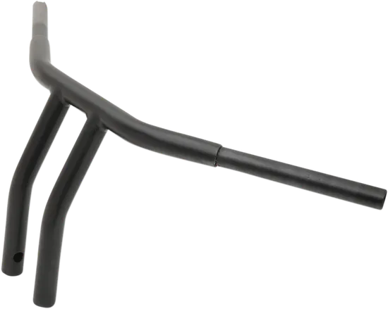 DS Flat Black 1 1/4in Buffalo 10in T Bar Handlebar Throttle By Wire TBW