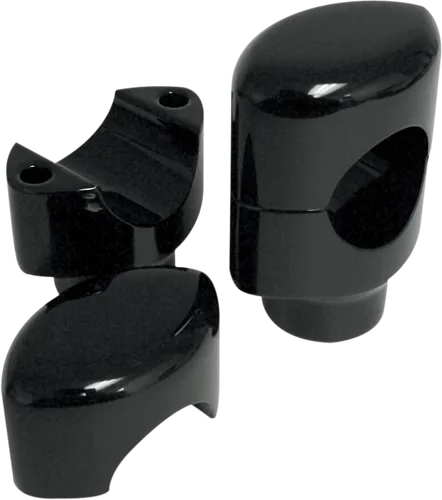 DS Black Big Buffalo 1.5in Straight Handlebar Risers for 1.5in D
