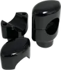 DS Black Big Buffalo 1.5in Straight Handlebar Risers for 1.5in D