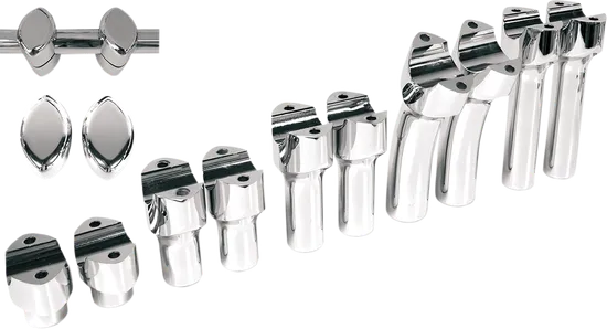DS Chrome Big Buffalo 5.5in Pullback Handlebar Risers for 1.5in D