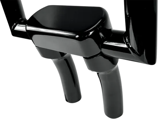DS Black Gloss 5.5in Big Buffalo Pullback Handlebar Riser and Top Clamp Kit