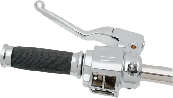 DS Chrome 3-4in Master Cylinder Handlebar Control Kit No Switches