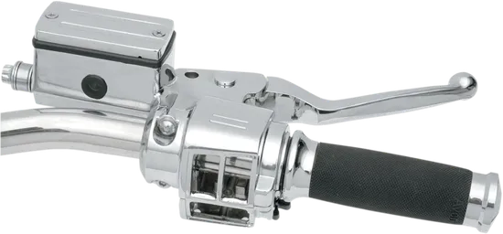 DS Chrome 5/8" Master Cylinder Handlebar Control Kit wo Switches