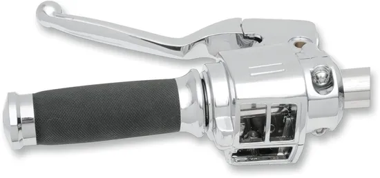 DS Chrome 11/16" Master Cylinder Handlebar Control Kit wo Switches