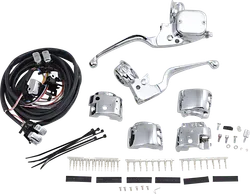 DS Chrome 11/16" Master Cylinder Handlebar Control Kit
