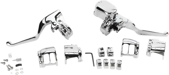DS Chrome Handlebar Controls Kit Hydraulic/Mechanical