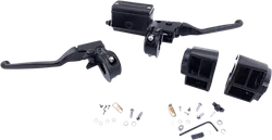 DS Black 5/8in Brake Master Cylinder Handlebar Control Kit