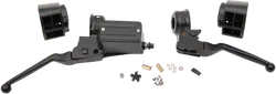 DS Black 11/16in Brake Master Cylinder Handlebar Control Kit