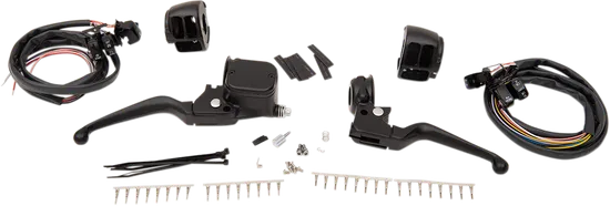 DS Black  11/16in Brake Master Cylinder Handlebar Control Kit