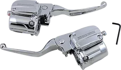 DS Chrome Brake Master Cylinder Handlebar Control Kit