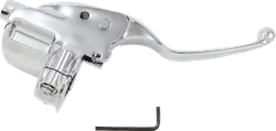 Drag Specialties 15mm Chrome Clutch Master Cylinder Lever Assembly