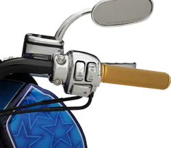 DS Chrome 6 Button Handlebar Switch Kit w Wire Leads