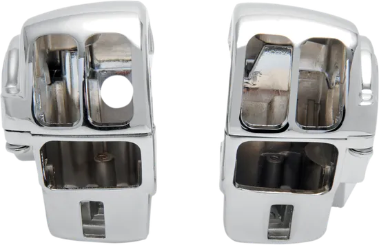 DS Chrome Handlebar Radio Switch Housing Kit