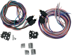 DS Chrome Handlebar Radio Cruise Switch Kit Wire Leads