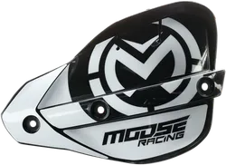 Moose Black White Enduro Handshield Hand Guard Replacement