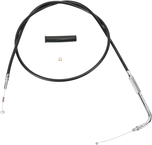 Drag Specialties Black Vinyl Idle Cable 52in