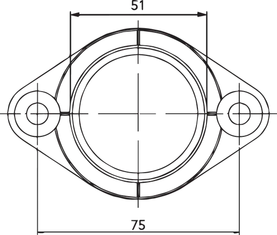 Drag Specialties Carb Intake Mounting Flange