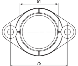 Drag Specialties Carb Intake Mounting Flange